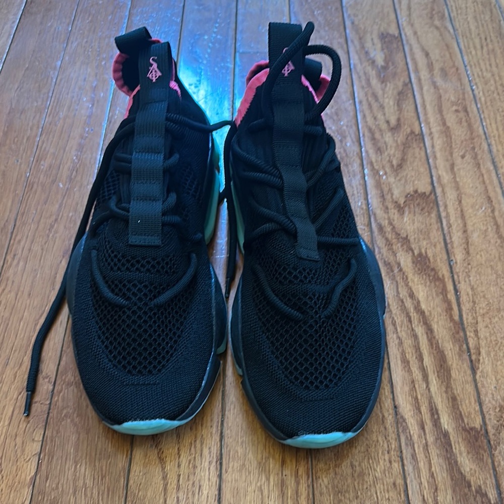 Black and Pink Sneakers